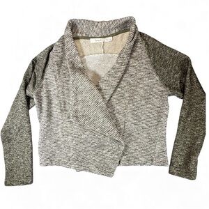Summer & Sage Two-Tone Drape Cardigan Jacket, Size M EUC